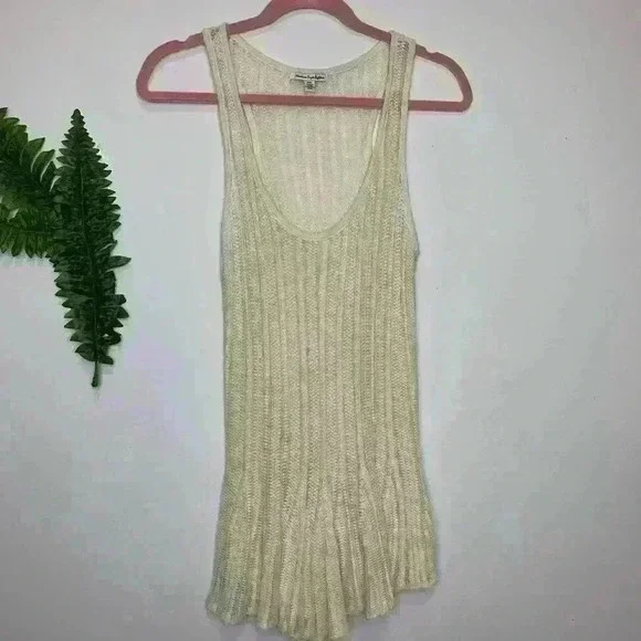 American Eagle Outfitters Peplum Knit Top M - Picture 1 of 4